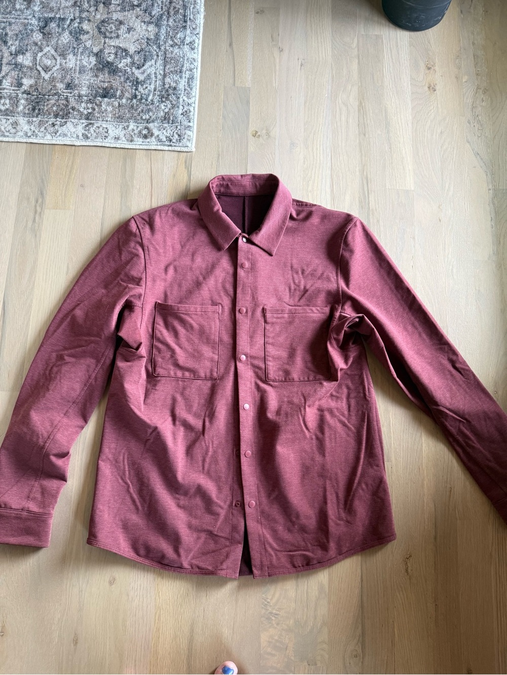 Lululemon Men's Long Sleeve shirt - dark Dusty Rose